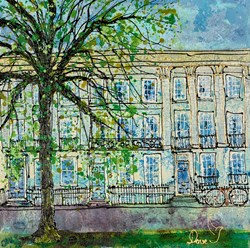Summer Tree by Katharine Dove - Original Painting on Box Canvas sized 12x12 inches. Available from Whitewall Galleries